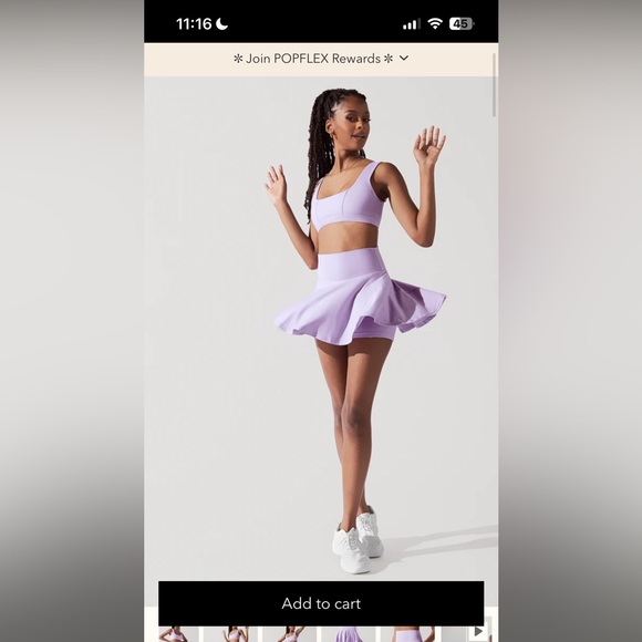 POPFLEX Twirl Skort in Digital Lavender - Picture 10 of 11